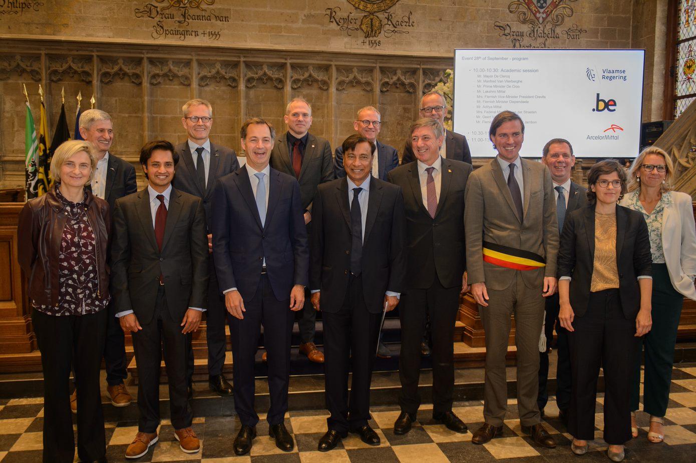 ArcelorMittal signed a letter of intent with the governments from Belgium and Flanders